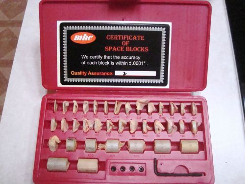 Mhc 36 pcs steel round gage space block hardened blocks gages set for sale