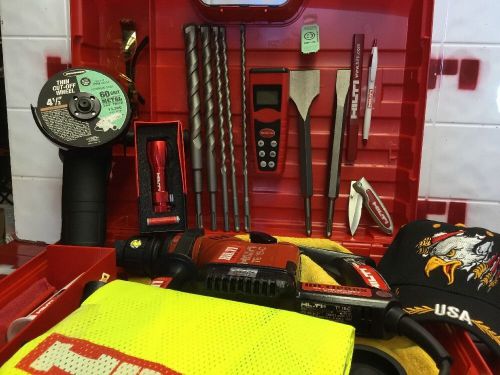 HILTI TE 16C DRILL, PREOWNED, LOADED W/FREE EXTRAS, FAST SHIPPING, L@@K
