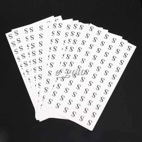 10 sheets 660pcs S White round sticker affixed code size sticker Clothing Label