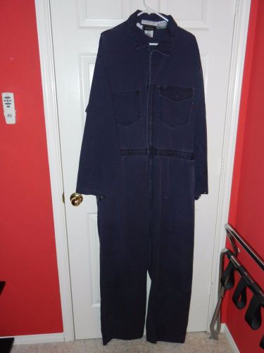 WORKRITE NOMEX DARK BLUE COVERALL&#039;S 52R FLAME RESISTANT COTTON BLEND