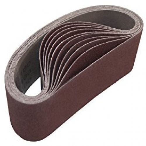 Aleko® 3-inch x 18-inch 80 grit aluminum oxide sanding belt, 10-pack for sale
