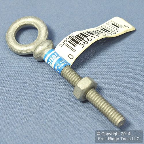 National hardware galvanized forged steel 1/4&#034; x 2&#034; eye bolt 3260bc n245-076 for sale