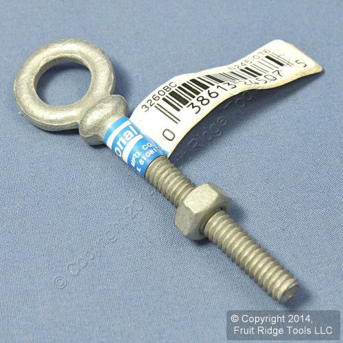 National Hardware Galvanized Forged Steel 1/4&#034; x 2&#034; Eye Bolt 3260BC N245-076