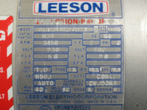 Leeson motor A6T34XC27B