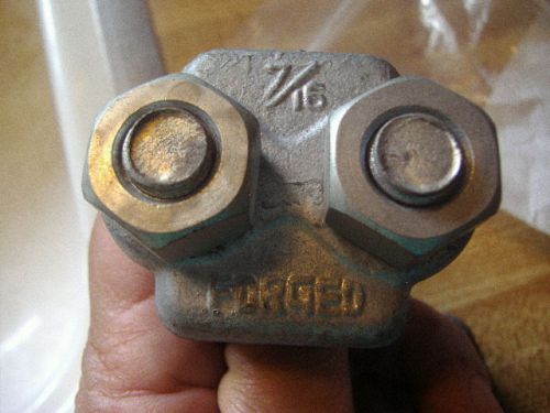 New~4dv38 wire rope clip, 7/16 in, forged steel~u bolt for sale