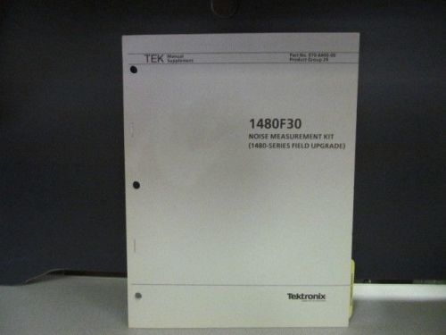 Tektronix 1480F30:  Noise Measurement Kit Manual Supplement