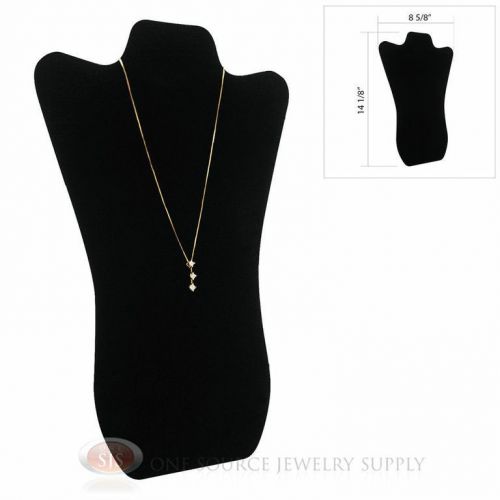 14 1/8&#034; Black Velvet Padded Pendant Jewelry Necklace Display Easel Presentation