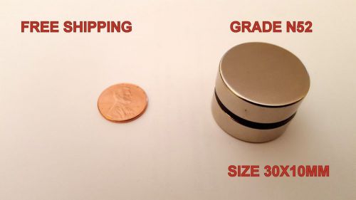 2pcs. 30 x 10 mm  N52 Stronge Rare Earth Neodymium Magnet