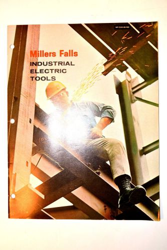 Millers falls industrial electric tool catalog 1968 #rr522 drill driver wrench for sale