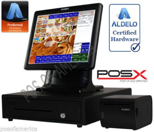 ALDELO PRO POS-X QUICK SERVICE RESTAURANT ALL-IN-ONE COMPLETE POS SYSTEM NEW