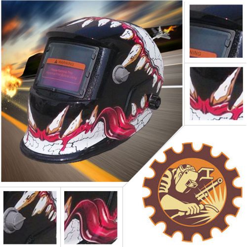 1x Welding Helmet Solar Mask ARC TIG MIG Grinding Auto Darkening Adjustable 1HY