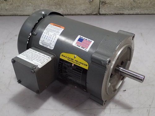 BALDOR M34A63-232MD AC MOTOR, 230/460 VAC, 3450 RPM, .5 HP