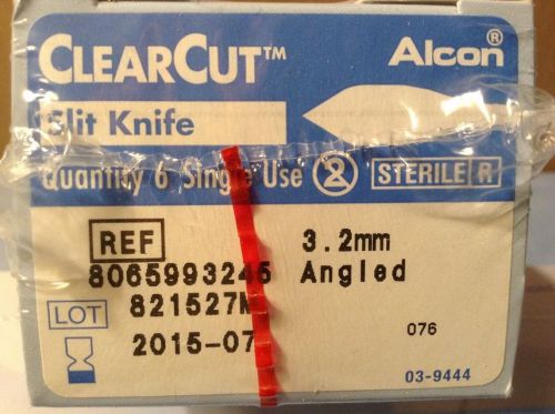 ALCON CLEARCUT SLIT KNIFE REF 8065993245 ANGLED 3.2MM 6 PER BOX 3 BOXES AVAILABL