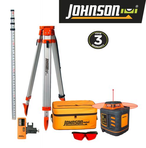 Johnson level &amp; tool - self-leveling rotary laser system - free shipping! for sale