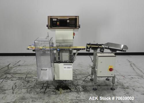 Used- Garvens Automation Model SL 2PM Belt Check Weigher.  Has a weigh capacity
