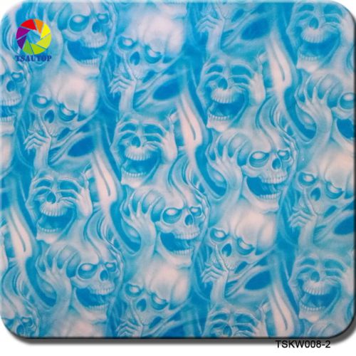 Hydrographics film water transfer printing hydrographic skull dipping tsautop for sale
