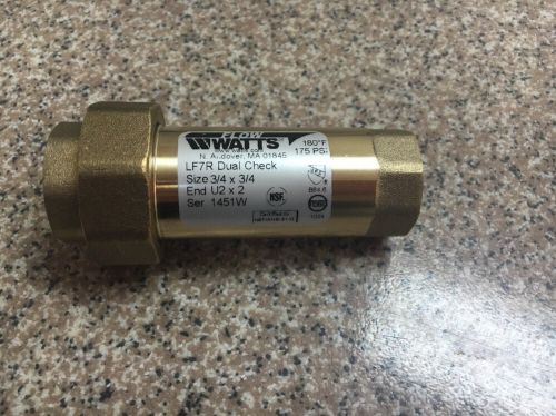 Watts dual check valve 3/4 in. lf7r-u2-2 lead free for sale