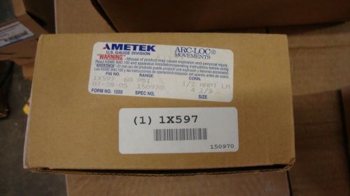 U.s. gauge pressure gauge, process, 4 1/2 in, 60 psi  1x597  1/2 anpt lm ametek for sale