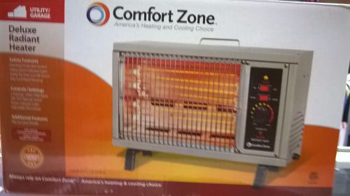 Comfort zone electric radiant heater provides efficient heating with fan forced for sale