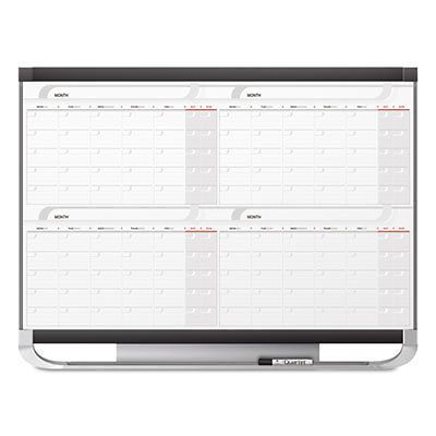 Prestige 2 total erase four-month calendar, 36 x 24, graphite color frame for sale