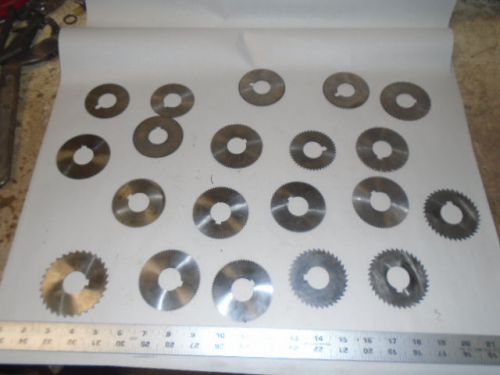 MACHINIST TOOLS LATHE MILL Machinist Lot of Slitting Saw Blade s Blades for Mill