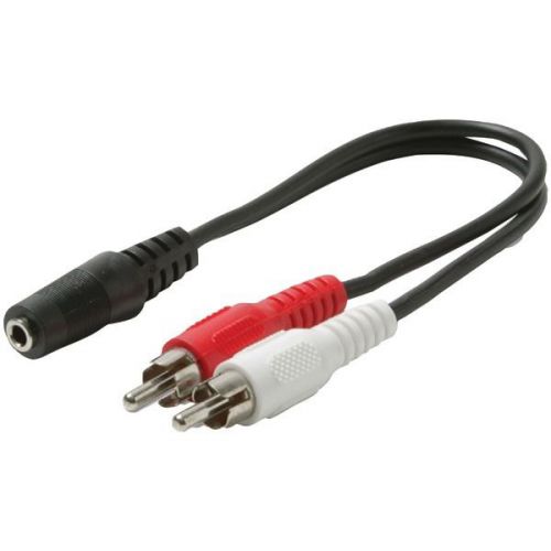 Steren 255-036 y-cable audio adapter w/pvc jack for sale