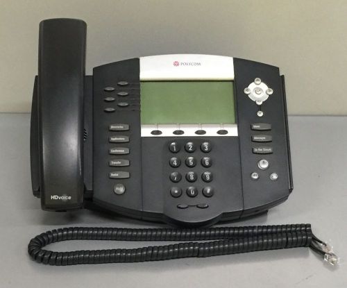 Polycom SoundPoint IP 650 Voip Display Telephone Phone with Base Stand