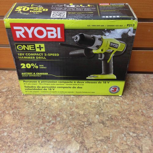 ****NEW*** In Box** Ryobi 18V Compact 2- Speed Hammer Drill