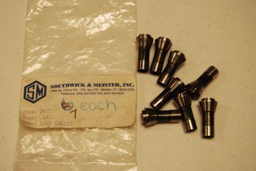 Southwick &amp; Meister Machine Collets D6FC .161 Feed Collet Qty: 7 New