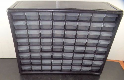 Akro-Mils Drawer Bin Cabinet, 64 Drawers/Bins, 15-13/16&#034; x 20&#034;, 10164 |IN4|