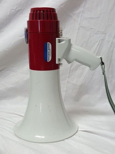 Transistorized megaphone w/ whistle for sale