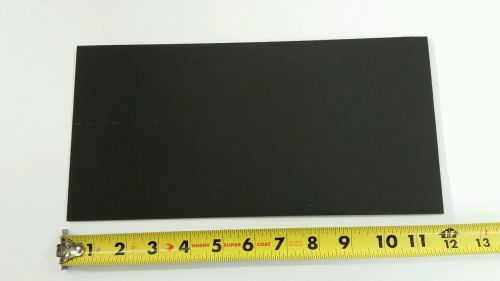 Black abs machinable plastic sheet .090&#034; x 6&#034; x 12&#034; haircell finish for sale