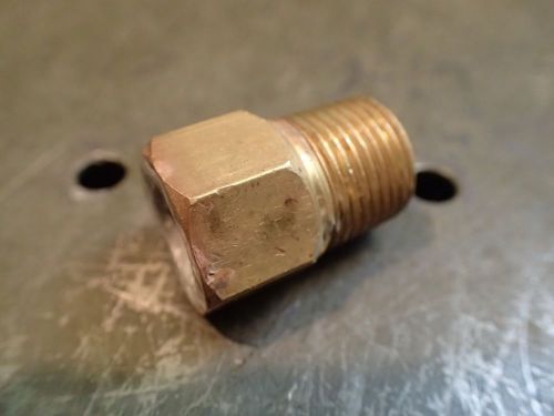 Brass Fusible Plug, 3/8&#034; Male NPT Thread Steam Engine Boiler