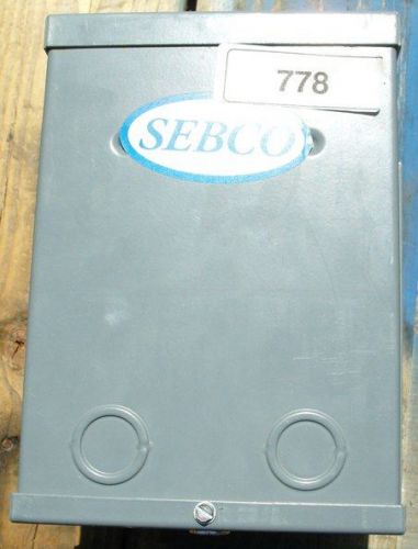 SEBCO 1025-24 LOW VOLTAGE LIGHTING TRANSFORMER 120VAC 4.2 AMPS MAX 500 WATT