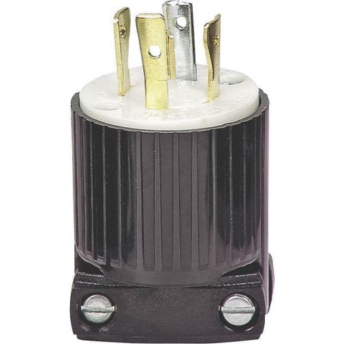 Grounded Locking Electrical Plug, 125/250 V, 20 A, 3 P, 4 W COOPER WIRING L1420P