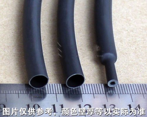 ?6mm Adhesive Lined 4:1 Black Waterproof Heat Shrink Tubing 5M Tube Sleeve
