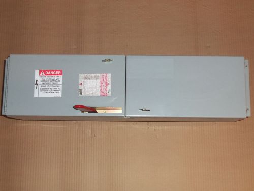 General electric ge ads ads36060hd 60 amp 600v fusible panel panelboard switch for sale