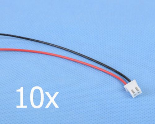 10pcs XH2.54-2P 2.54mm 20cm Connector Single Tin Dupont wire 2P