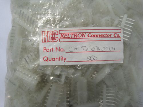 Keltron header connector 7 position .156&#034; centers 100pc per bag. for sale