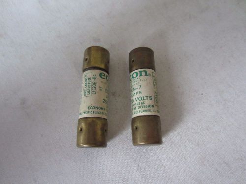 Lot of Econ ECN-7 Fuses 7A 7 Amps Tested
