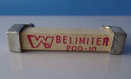 Vintage nos belimeter ceramic 200-10 ( 200 ohm 10 amp fuse for sale