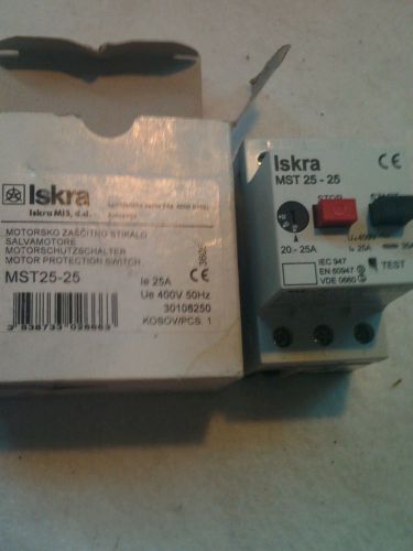 Iskra Motor Protection Switch MST25-25 25A 400V 50Hz contactor 3 pole