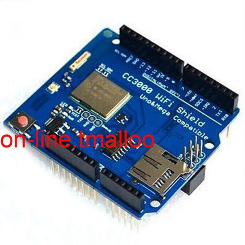 Cc3000 wifi shield with sd slot for arduino r3 mega 2560 sd slot supported for sale