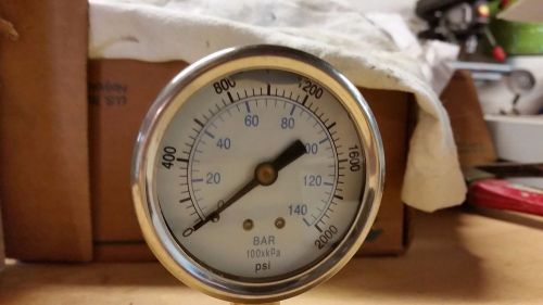 2 apg 2000 psi pressure gauges,liquid filled.stainless steel case 100 x kpa for sale