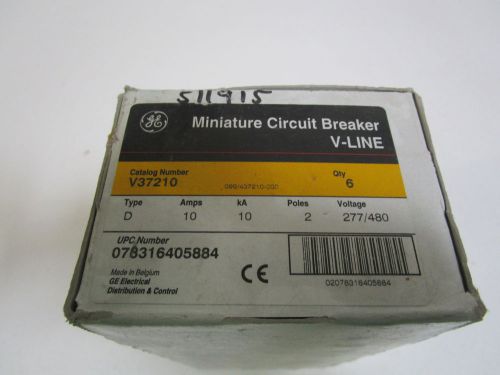 LOT OF 6 GENERAL ELECTRIC MINI CIRCUIT BREAKER V37210 *NEW IN BOX*