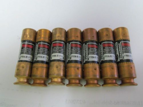 Lot of 7 cooper bussmann fusetron frn-r-1-1/2 fuse new no box for sale
