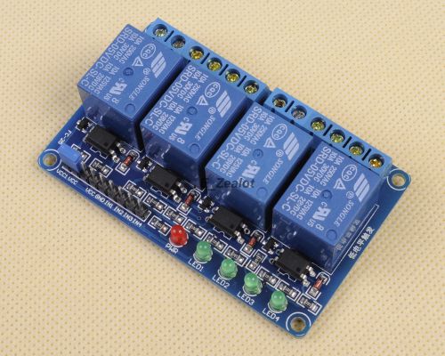 For Arduino 4-Channel Relay Module with Optocoupler Low Level Triger 5V