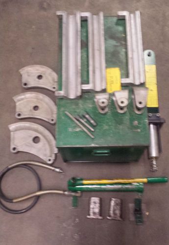 Greenlee 882 emt pipe hydraulic flip top bender with pump &amp; box *super deal* for sale