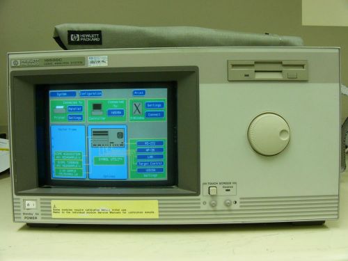 HP 16500C Logic Analyzer, 16530A/16531A Oscilloscope Card Set, 16557D Module
