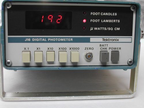 Tektronix J16 J6503 Photometer with Manual, Working Unit